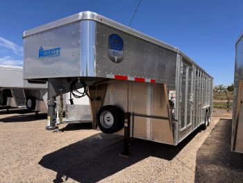 Merritt 2026 Punchside 8'x24' Aluminum Stock Trailer | Tandem Axle 17K, 52