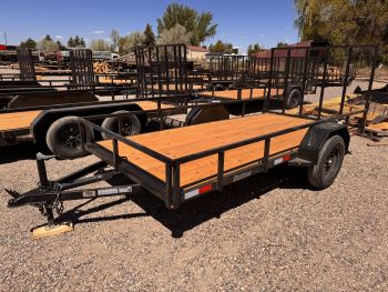 Dutton 2026 6x12 Utility Trailer | Single Axle 3.5K, Tube Top Rail, Rear Ramp Gate