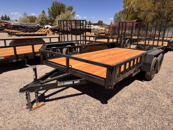 Dutton Trailers 2026 7x14 Utility Trailer | Tandem Axle 7K, Tube Top Rail, ATV Side Ramps, Ramp Gate
