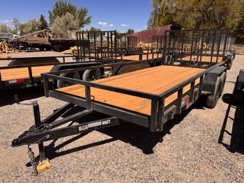 Dutton Trailers 2026 7X16 Utility Trailer | Tandem Axle 7K, Tube Top Rail, Ramp Gate 