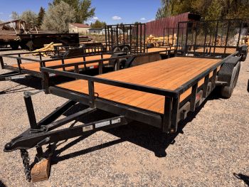Dutton Trailers 2026 7x18 Utility Trailer | Tandem Axle 7K, Tube Top Rail, Rear Ramp Gate