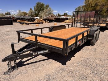 Dutton Trailers 2026 7X16 Utility Trailer | Tandem Axle 7K, Tube Top Rail, Ramp Gate 
