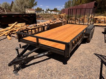 Dutton Trailers 2026 7X16 Utility Trailer | Tadem Axle 7K, ATV Side Ramps, Tube Top Rail, Ramp Gate