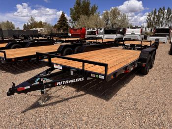 PJ Trailers 2026 C4 16' Car Hauler Trailer | Tandem Axle 7K, Dovetail, Slide In Ramps
