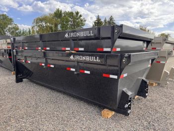 Iron Bull 2026 RB 16' Rolloff Bin Only | 4' Sides, Rollers, Trap Kit