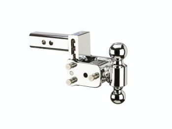 Tow and Stow Adjustable Drop Hitch | Dual Ball, 2IN Shank, 3IN Drop