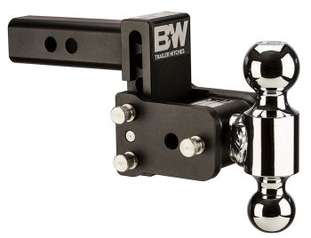 Tow and Stow Adjustable Drop Hitch | Dual Ball, 2IN Shank, 3IN Drop