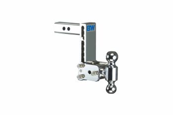Tow and Stow Adjustable Drop Hitch | Dual Ball, 2IN Shank, 4IN Drop