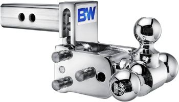 Tow and Stow Adjustable Drop Hitch | Triple Ball, 2IN Shank, 4IN Drop
