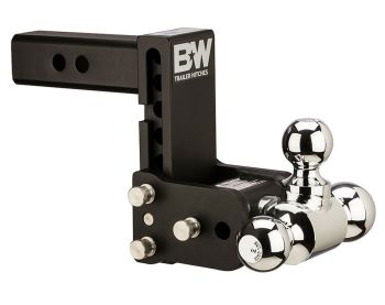 Tow and Stow Adjustable Drop Hitch | Triple Ball, 2IN Shank, 5IN Drop