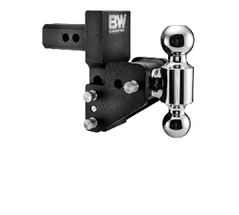 Tow and Stow Adjustable Drop Hitch | Dual Ball, 2IN Shank, 2.5IN Drop, Multi-Pro Tailgate