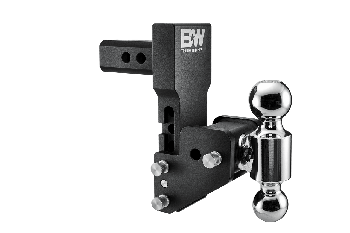 Tow and Stow Adjustable Drop Hitch | Dual Ball, 2IN Shank, 4.5IN Drop, Multi-Pro Tailgate