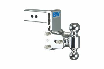 Tow and Stow Adjustable Drop Hitch | Dual Ball, 2.5IN Shank, 5IN Drop