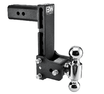 Tow and Stow Adjustable Drop Hitch | Dual Ball, 2.5IN Shank, 8IN Drop