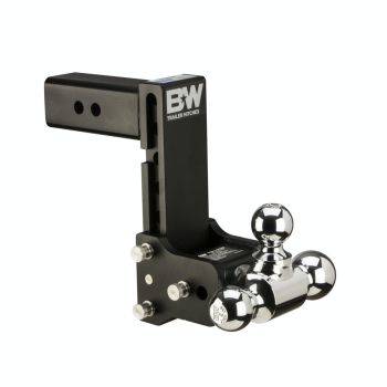 Tow and Stow Adjustable Drop Hitch | Triple Ball, 2.5IN Shank, 7IN Drop