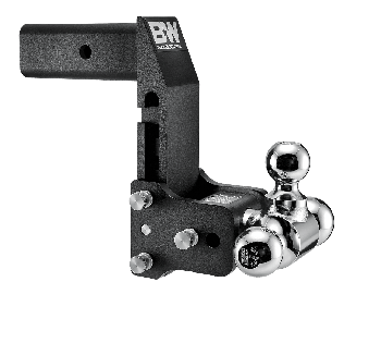 Tow and Stow Adjustable Drop Hitch | Triple Ball, 2.5IN Shank, 7IN Drop, Multi-Pro Tailgate