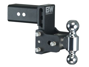 Tow and Stow Adjustable Drop Hitch | Dual Ball, 3IN Shank, 4IN Drop